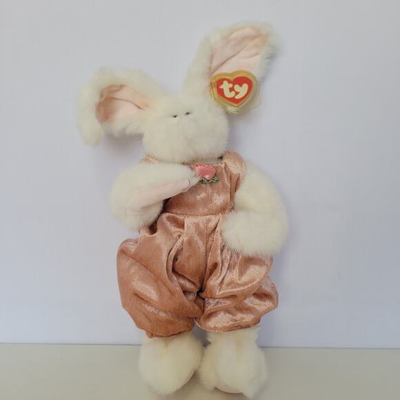 Vintage 1993 TY "The Attic Treasures Collection" Jointed Plush Long Eared Rabbit - Picture 2 of 14